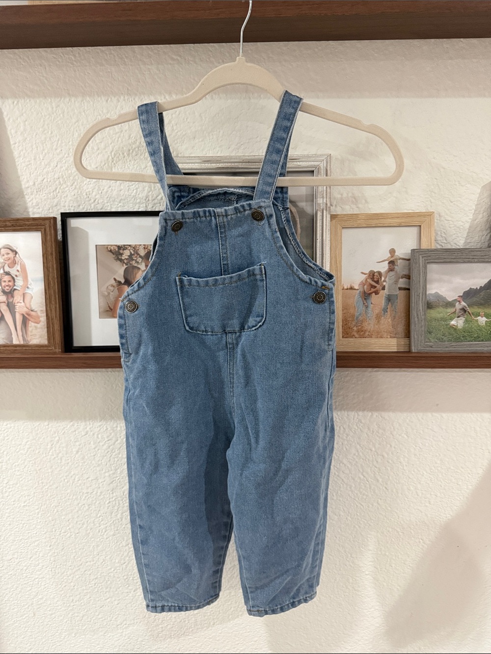 Light Blue Denim Overalls for Toddler